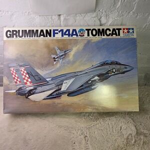 Tamiya Grumman F14A Tomcat 1/32 Model Kit 6301 Open Box Sealed Parts Navy VF84